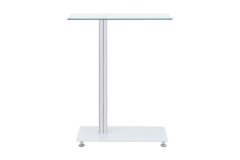 Sidebord u-formet gjennomsiktig 45x30x58 cm herdet glass - Gjennomsiktig - Møbler - Bord - Avlastningsbord - Brettbord og småbord