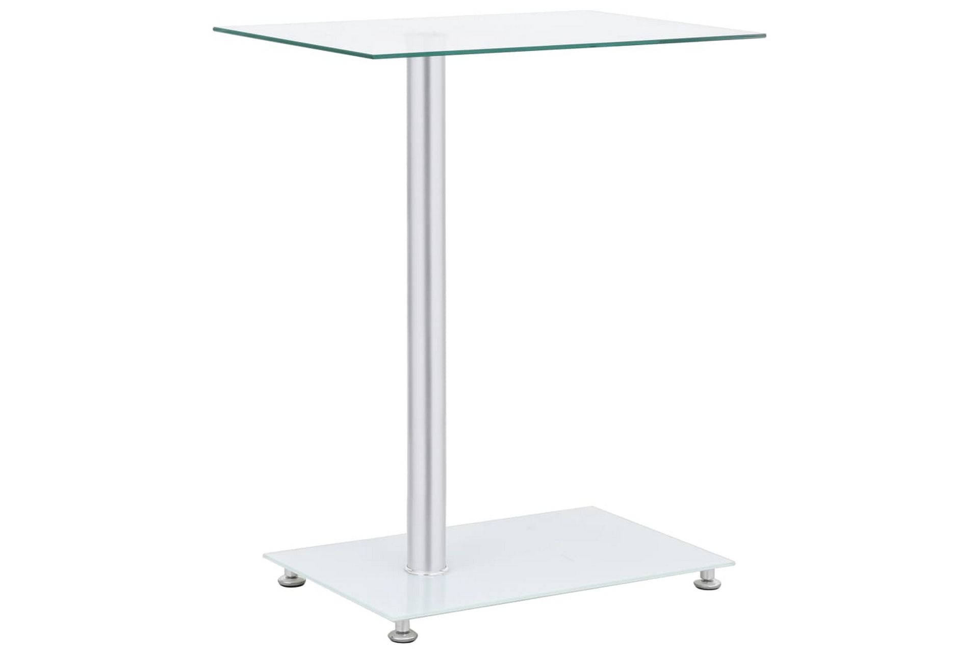 Sidebord u-formet gjennomsiktig 45x30x58 cm herdet glass - Gjennomsiktig - Møbler - Bord - Avlastningsbord - Brettbord og småbord