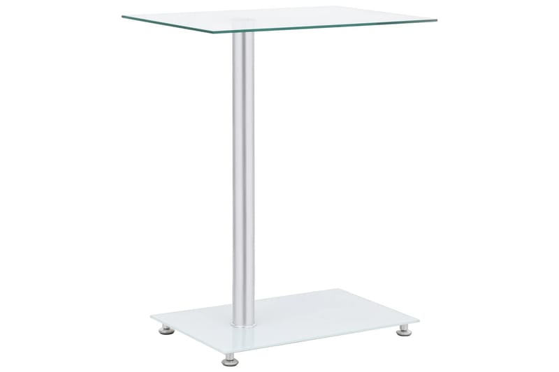 Sidebord u-formet gjennomsiktig 45x30x58 cm herdet glass - Gjennomsiktig - Møbler - Bord - Avlastningsbord - Brettbord og småbord