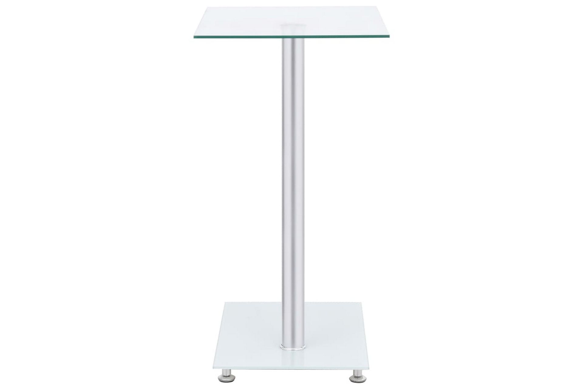 Sidebord u-formet gjennomsiktig 45x30x58 cm herdet glass - Gjennomsiktig - Møbler - Bord - Avlastningsbord - Brettbord og småbord