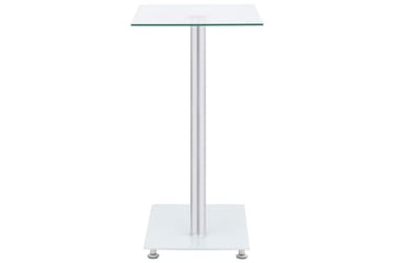 Sidebord u-formet gjennomsiktig 45x30x58 cm herdet glass - Gjennomsiktig - Møbler - Bord - Avlastningsbord - Brettbord og småbord