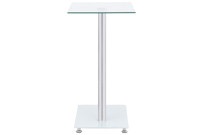 Sidebord u-formet gjennomsiktig 45x30x58 cm herdet glass - Gjennomsiktig - Møbler - Bord - Avlastningsbord - Brettbord og småbord