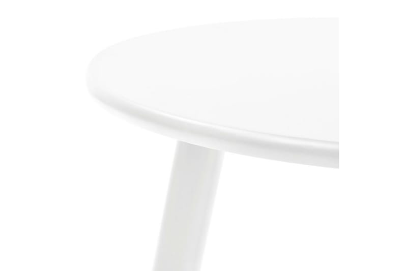 Sidebordsett 2 deler heltre furu hvit - Hvit/Furu - Lampebord & sidebord - Brettbord og småbord