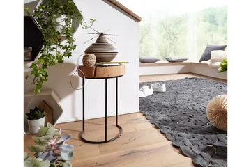 Sidobord & lampbord Wohnling Trä, Natur - Møbler - Bord - Avlastningsbord - Brettbord og småbord