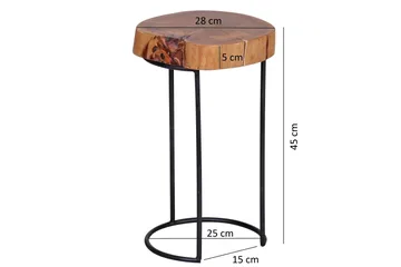 Sidobord & lampbord Wohnling Trä, Natur - Møbler - Bord - Avlastningsbord - Brettbord og småbord