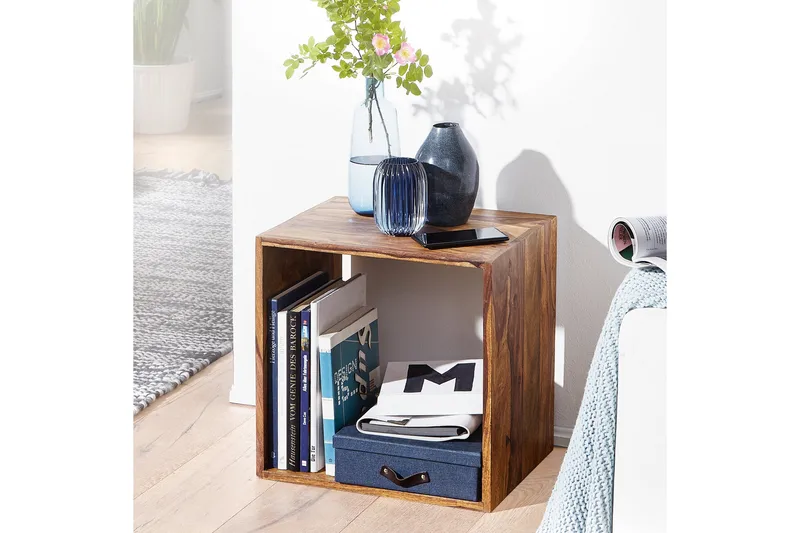 Sidobord & lampbord Wohnling Trä, Natur - Møbler - Bord - Avlastningsbord - Brettbord og småbord