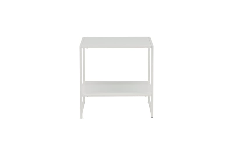 Staal Sidebord med Hylle - Hvit - Møbler - Bord - Avlastningsbord - Brettbord og småbord
