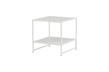 Staal Sidebord med Hylle - Hvit - Møbler - Bord - Avlastningsbord - Brettbord og småbord