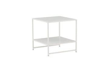 Staal Sidebord med Hylle - Hvit - Møbler - Bord - Avlastningsbord - Brettbord og småbord