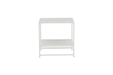 Staal Sidebord med Hylle - Hvit - Møbler - Bord - Avlastningsbord - Brettbord og småbord