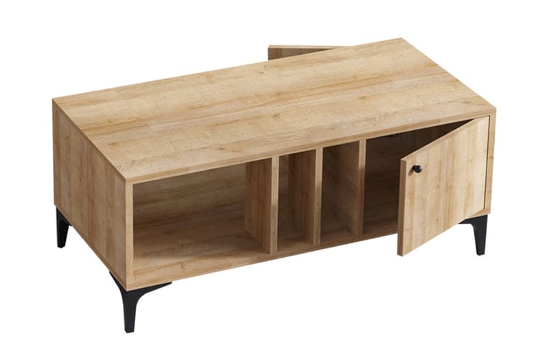 Stort murbord 100 cm - Natur / Svart - Møbler - Bord - Avlastningsbord - Brettbord og småbord