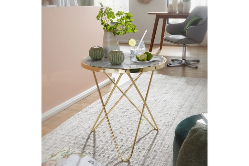 Tahtianna Avlastningsbord 55 cm - Hvit - Møbler - Bord - Avlastningsbord - Brettbord og småbord