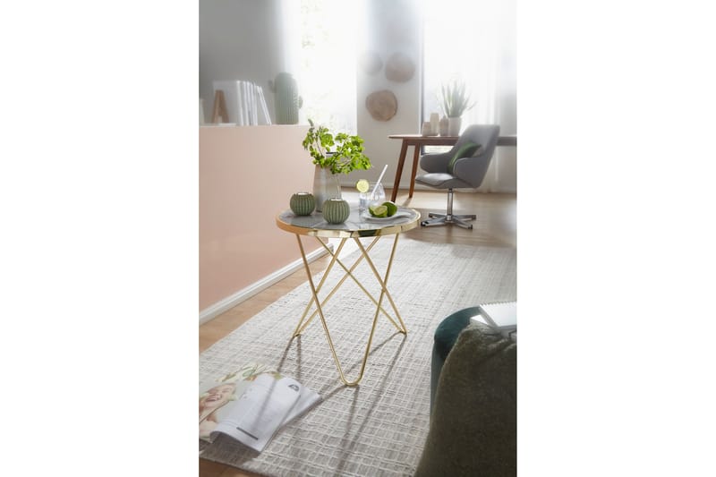 Tahtianna Avlastningsbord 55 cm - Hvit - Møbler - Bord - Avlastningsbord - Brettbord og småbord