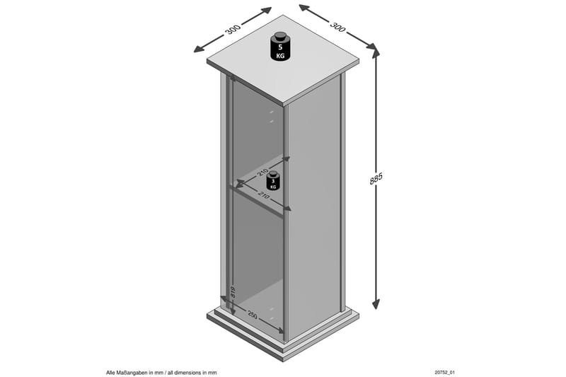 Trow Avlastningsbord 30 cm - Brun - Møbler - Bord - Avlastningsbord - Konsollbord
