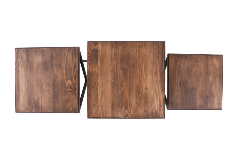 Tutana Brettbord 40 cm - Mørkebrun/Svart - Brettbord og småbord