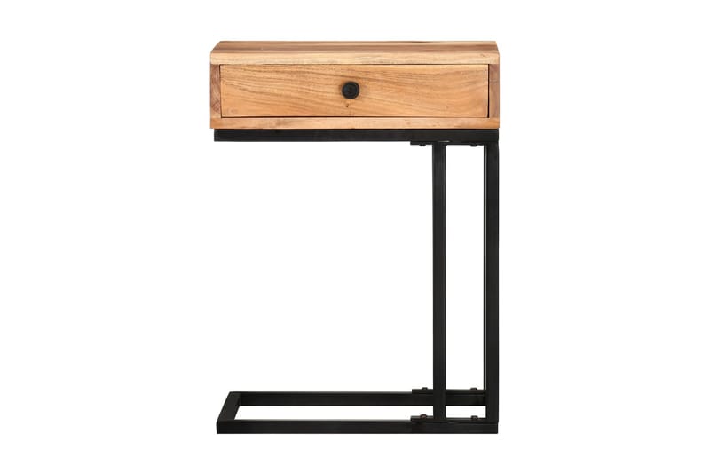 U-formet sidebord 45x30x61 cm heltre akasie - Brun - Møbler - Bord - Avlastningsbord - Brettbord og småbord