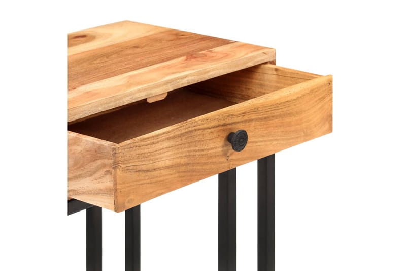 U-formet sidebord 45x30x61 cm heltre akasie - Brun - Møbler - Bord - Avlastningsbord - Brettbord og småbord