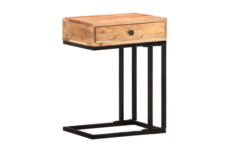U-formet sidebord 45x30x61 cm heltre akasie - Brun - Møbler - Bord - Avlastningsbord - Brettbord og småbord