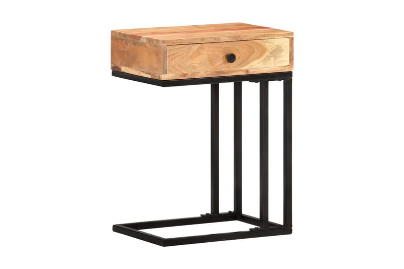 U-formet sidebord 45x30x61 cm heltre akasie - Brun - Møbler - Bord - Avlastningsbord - Brettbord og småbord