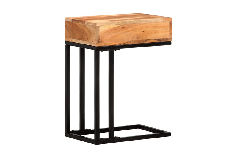 U-formet sidebord 45x30x61 cm heltre akasie - Brun - Møbler - Bord - Avlastningsbord - Brettbord og småbord
