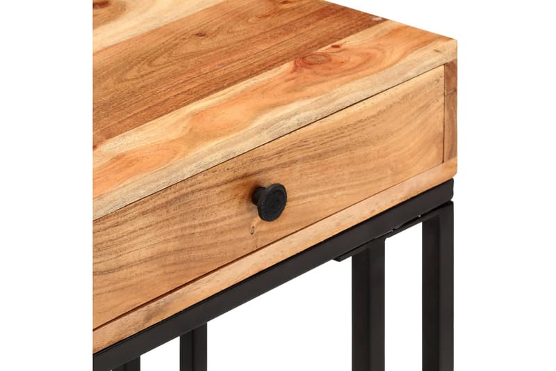 U-formet sidebord 45x30x61 cm heltre akasie - Brun - Møbler - Bord - Avlastningsbord - Brettbord og småbord