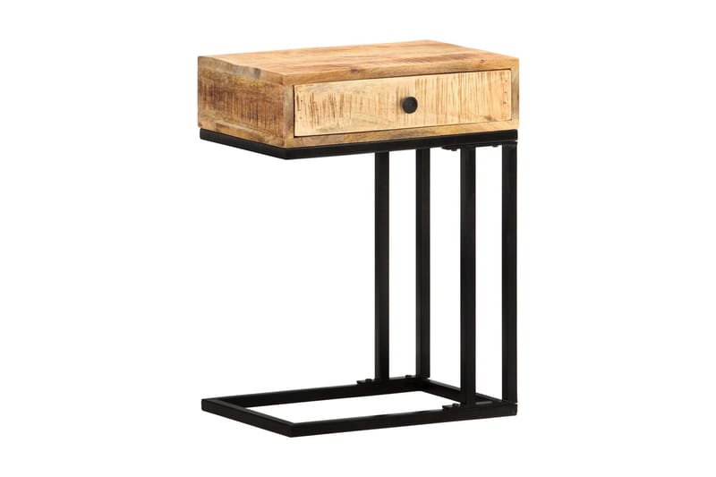 U-formet sidebord 45x30x61 cm heltre mango - Brun - Møbler - Bord - Avlastningsbord - Brettbord og småbord