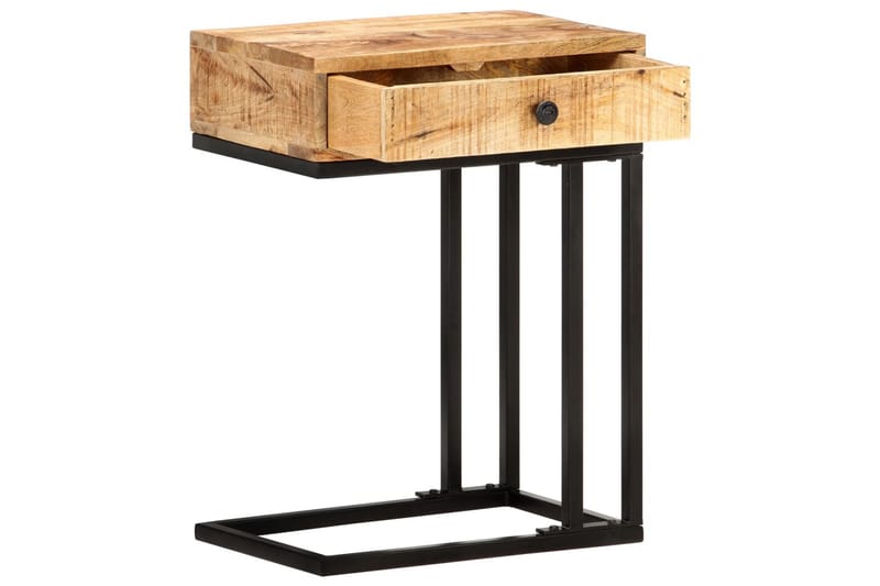 U-formet sidebord 45x30x61 cm heltre mango - Brun - Møbler - Bord - Avlastningsbord - Brettbord og småbord