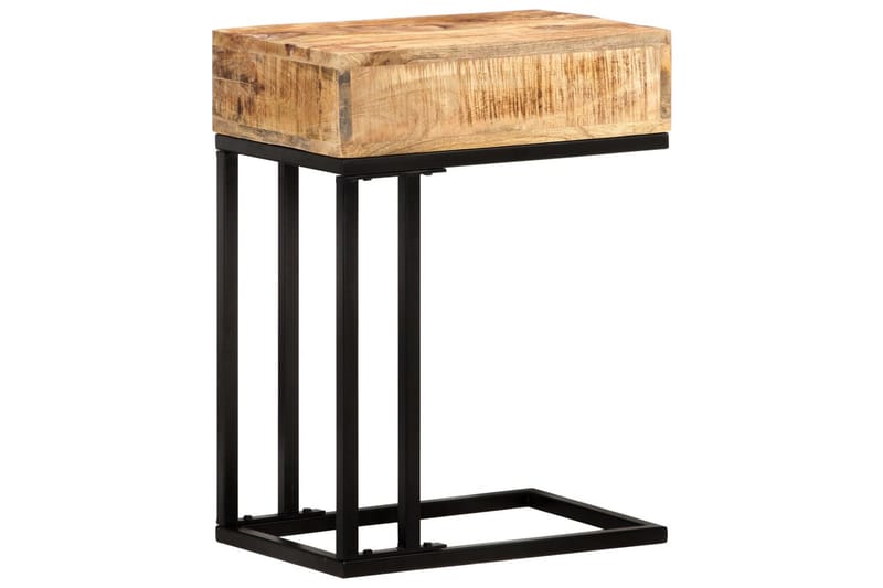 U-formet sidebord 45x30x61 cm heltre mango - Brun - Møbler - Bord - Avlastningsbord - Brettbord og småbord