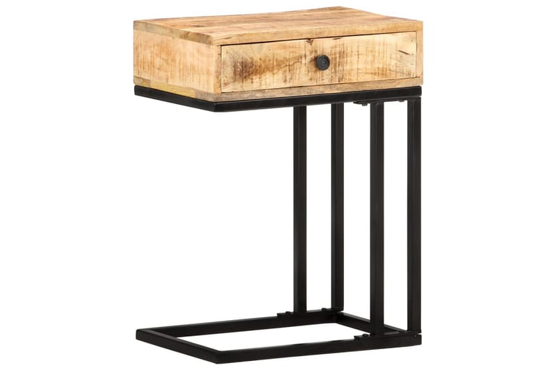 U-formet sidebord 45x30x61 cm heltre mango - Brun - Møbler - Bord - Avlastningsbord - Brettbord og småbord