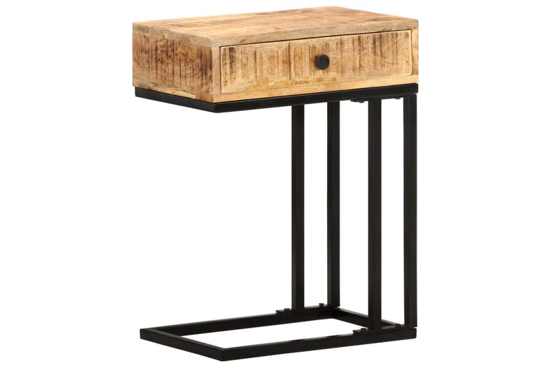 U-formet sidebord 45x30x61 cm heltre mango - Brun - Møbler - Bord - Avlastningsbord - Brettbord og småbord