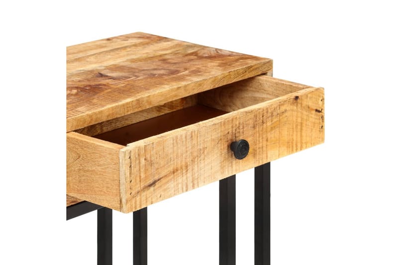 U-formet sidebord 45x30x61 cm heltre mango - Brun - Møbler - Bord - Avlastningsbord - Brettbord og småbord