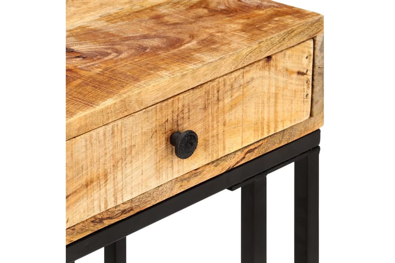 U-formet sidebord 45x30x61 cm heltre mango - Brun - Møbler - Bord - Avlastningsbord - Brettbord og småbord