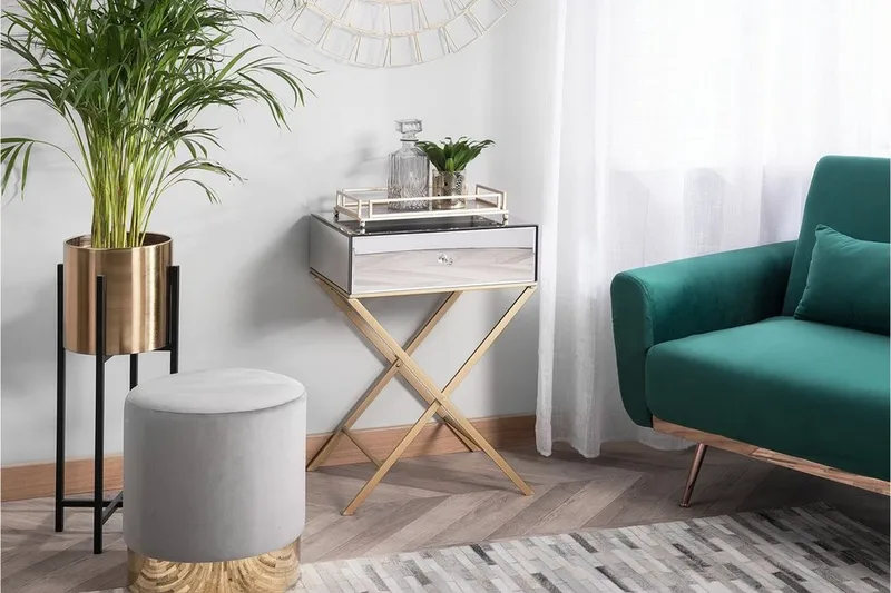 Vivy Avlastningsbord 50 cm - Sølv - Møbler - Bord - Avlastningsbord - Brettbord og småbord