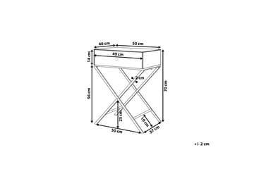 Vivy Avlastningsbord 50 cm - Sølv - Møbler - Bord - Avlastningsbord - Brettbord og småbord