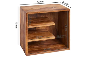 Wetzel Avlastningsbord 43 cm - Brun - Møbler - Bord - Avlastningsbord - Brettbord og småbord