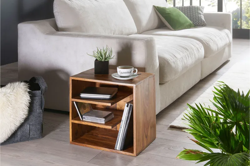 Wetzel Avlastningsbord 43 cm - Brun - Møbler - Bord - Avlastningsbord - Brettbord og småbord