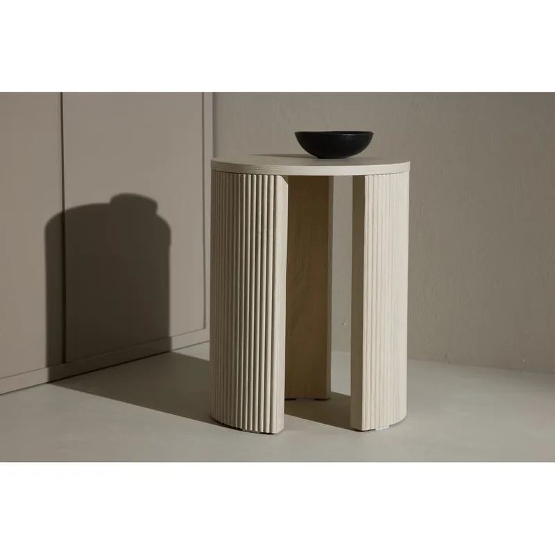 Bristol Sidebord 40 cm - Whitewash - Møbler - Bord - Avlastningsbord - Lampebord & sidebord