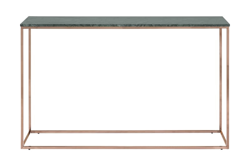 Carrie Avlastningsbord 120 cm Marmor - Grønn/Kobber - Gangbord - Konsollbord