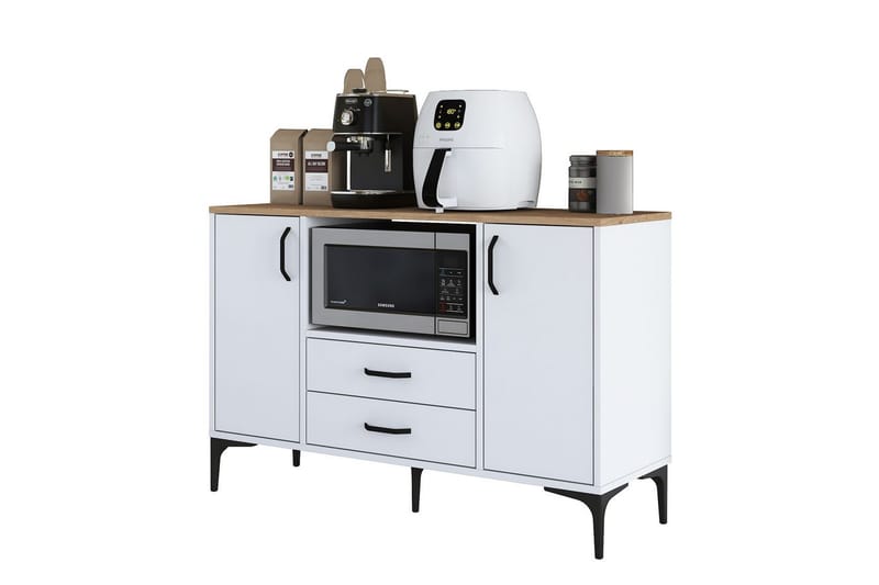 Cerreta konsollbord 120 cm - Mellomfarget tre/Hvit - Møbler - Bord - Avlastningsbord - Gangbord