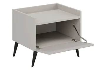 Chiku Nattbord 52 cm - Beige - Møbler - Bord - Avlastningsbord - Sengebord & nattbord