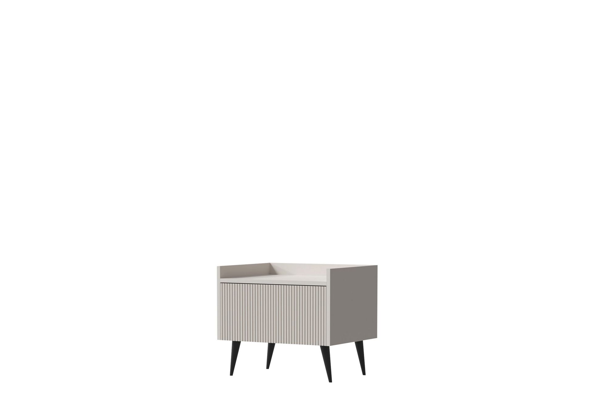 Chiku Nattbord 52 cm - Beige - Møbler - Bord - Avlastningsbord - Sengebord & nattbord