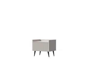 Chiku Nattbord 52 cm - Beige - Møbler - Bord - Avlastningsbord - Sengebord & nattbord