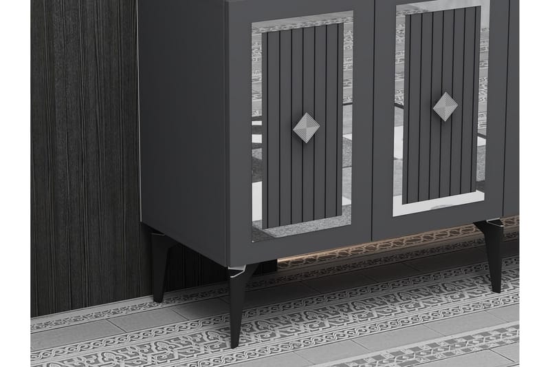 Childress Konsollbord 150 cm - Antrasitt/Sølv - Møbler - Bord - Avlastningsbord - Gangbord