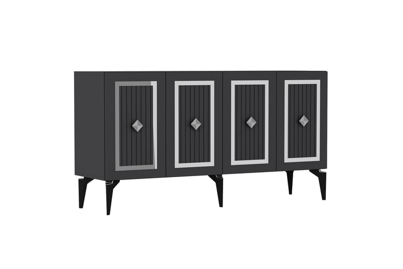Childress Konsollbord 150 cm - Antrasitt/Sølv - Møbler - Bord - Avlastningsbord - Gangbord
