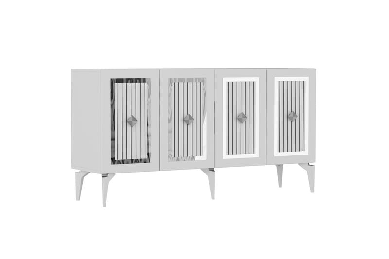 Childress Konsollbord 150 cm - Hvit/Sølv - Møbler - Bord - Avlastningsbord - Gangbord