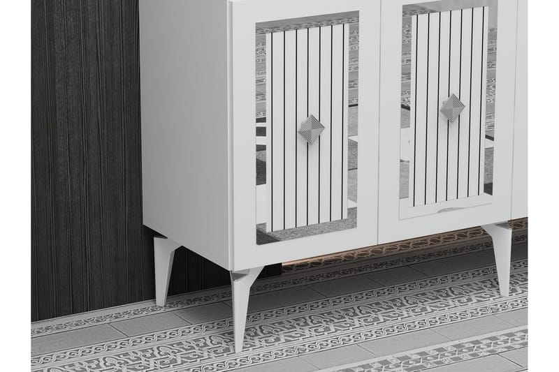 Childress Konsollbord 150 cm - Hvit/Sølv - Møbler - Bord - Avlastningsbord - Gangbord