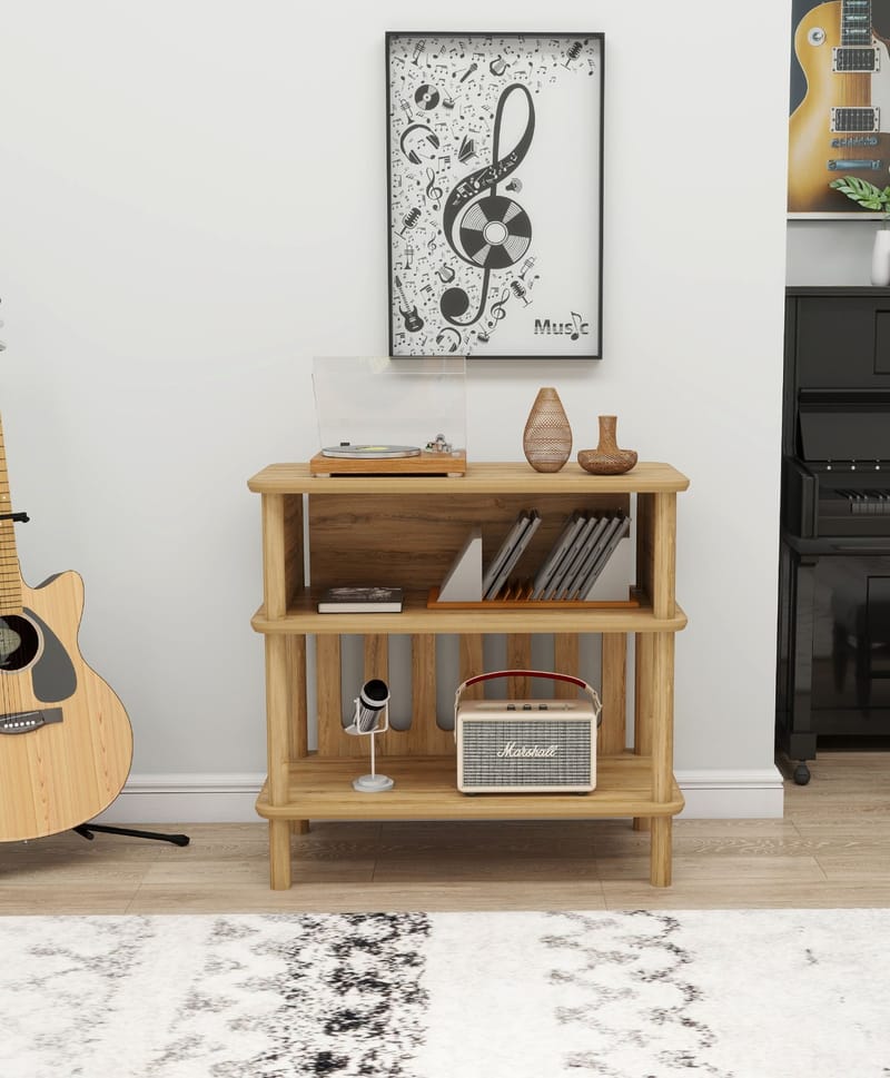 Clavor Sidebord 73 cm - Eik - Møbler - Bord - Avlastningsbord - Lampebord & sidebord