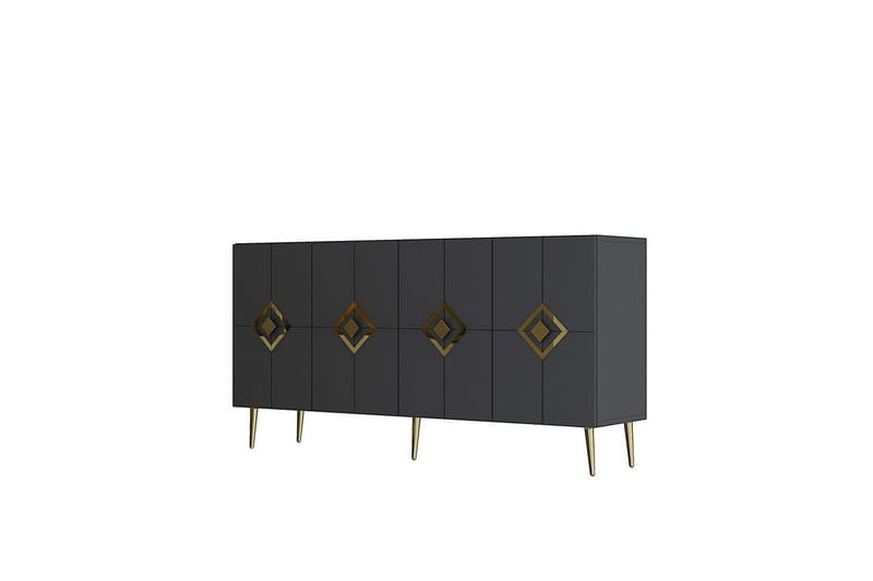 Cleryn Konsollbord 150 cm - Antrasitt/Gull - Møbler - Bord - Avlastningsbord - Gangbord