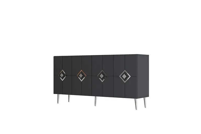 Cleryn Konsollbord 150 cm - Antrasitt/Sølv - Møbler - Bord - Avlastningsbord - Gangbord