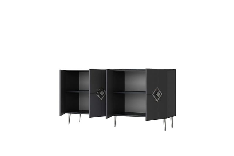 Cleryn Konsollbord 150 cm - Antrasitt/Sølv - Møbler - Bord - Avlastningsbord - Gangbord